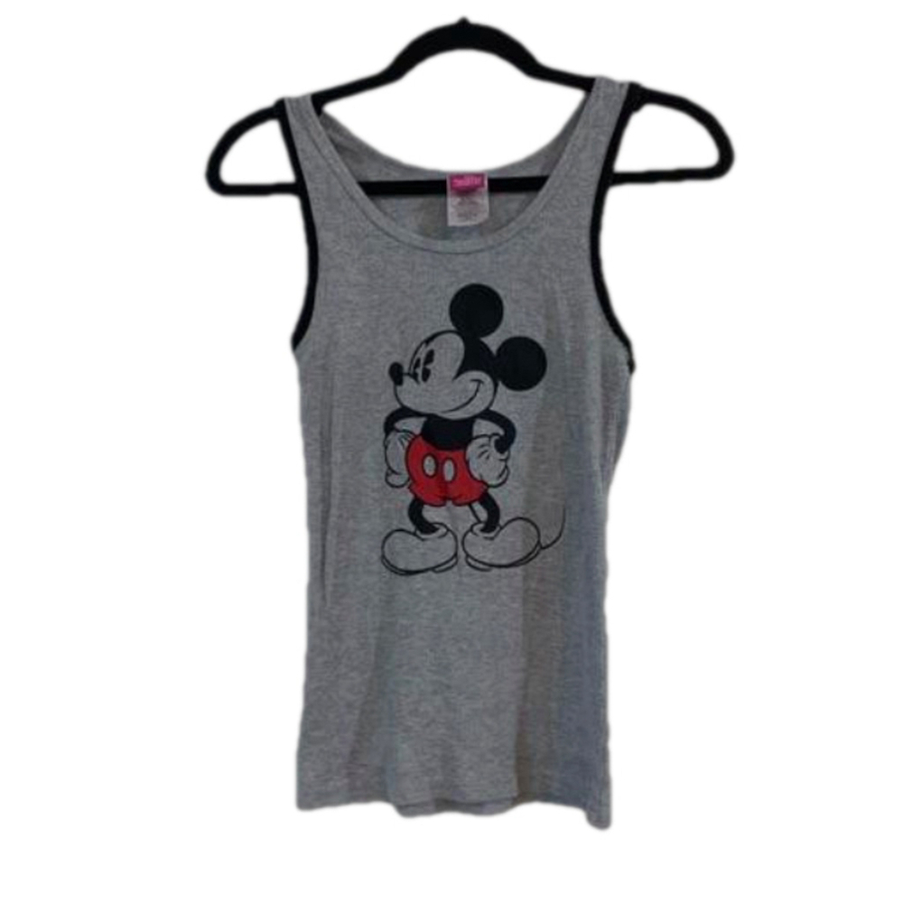 ⭐️ 3/$20 Girls Disney Tank Top with Mickey Image Large Gray